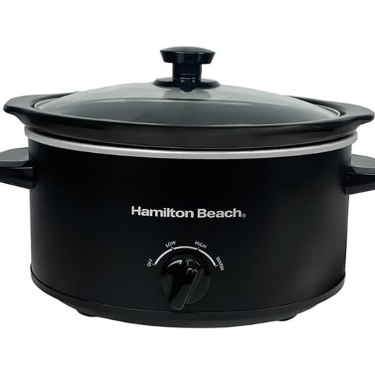 HAMILTON BEACH The Comfort Cook Slow Cooker - Black