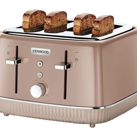 KENWOOD Elegancy TFP10.A0BW 4-Slice Toaster - Mocha
