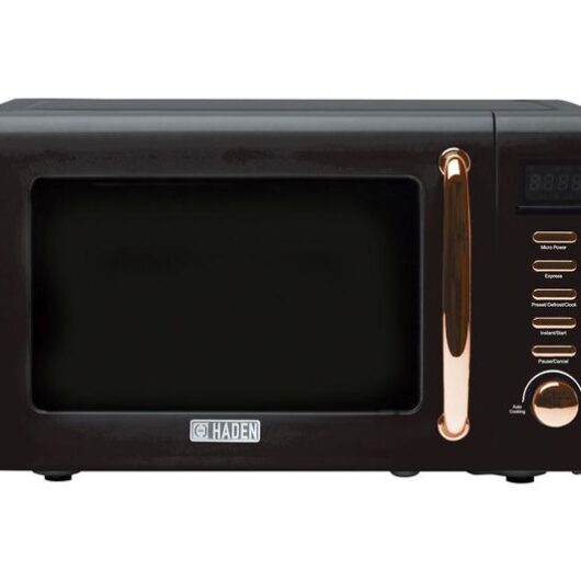 HADEN Salcombe 197061 Solo Microwave - Black & Copper