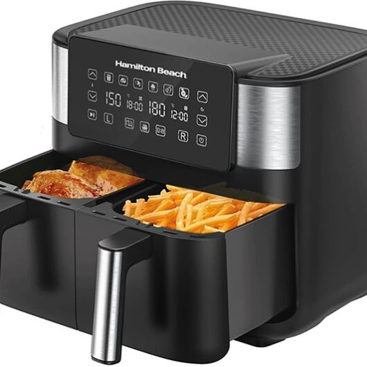 HAMILTON BEACH HealthyCook HB4006 Air Fryer - Black & Silver