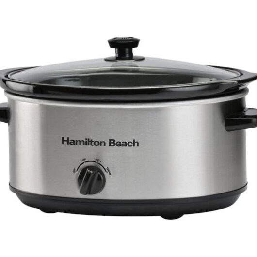 HAMILTON BEACH The Family Favourite Slow Cooker - Silver
