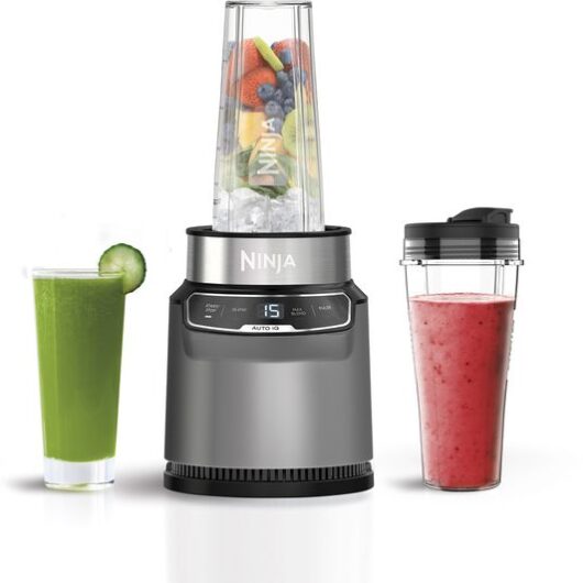 NINJA Auto-iQ BN500UK Blender - Black & Silver
