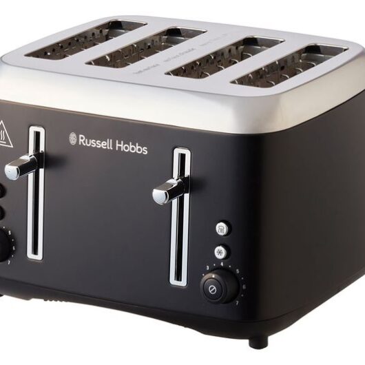 RUSSELL HOBBS Addison 27740 4 Slice Toaster - Matte Black
