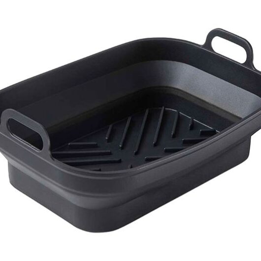 TOWER T843091 2-piece Non-Stick Silicone Foldable Tray Set - Black
