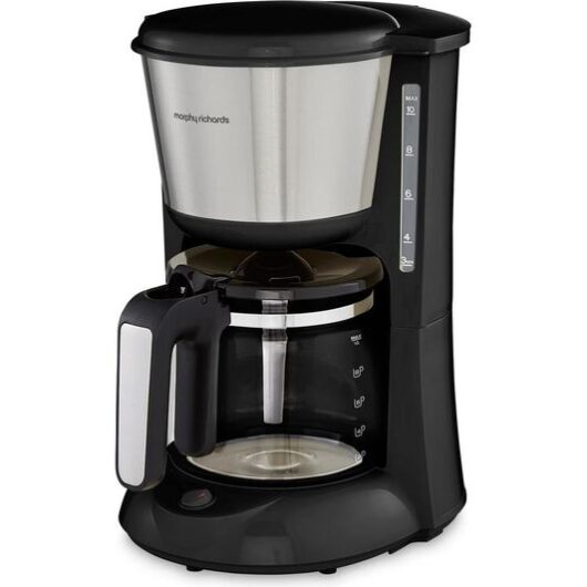 MORPHY RICHARDS Equip 162501 Filter Coffee Machine - Black & Silver