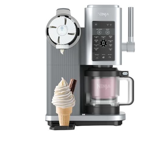 NINJA Swirl by CREAMi NC701UK 13-in-1 Ice Cream & Frozen Dessert Maker - Silver