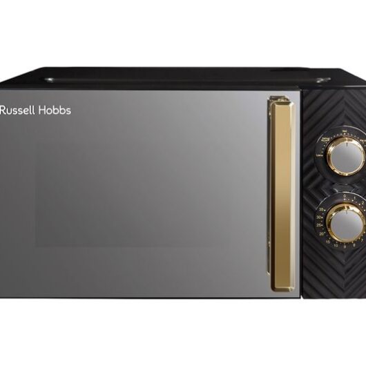 RUSSELL HOBBS Groove RHMM723B Compact Solo Microwave - Black & Gold