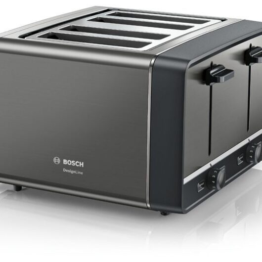 BOSCH DesignLine Ergo TAT5P445GB 4-Slice Toaster - Anthracite