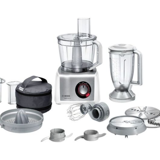BOSCH MultiTalent8 MC812S734G Food Processor - Silver & White