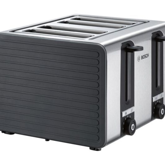 BOSCH Silicone TAT7S45GB 4-Slice Toaster - Graphite