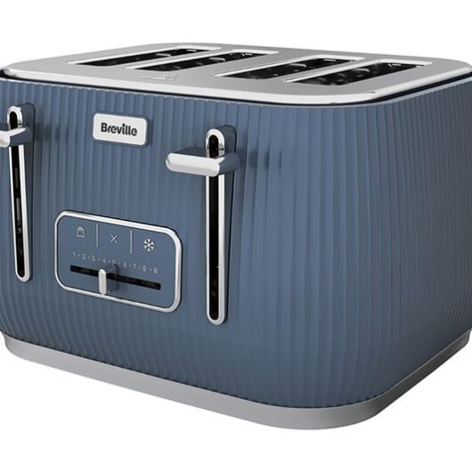 BREVILLE Linear VTR033 4-Slice Toaster - Faded Blue