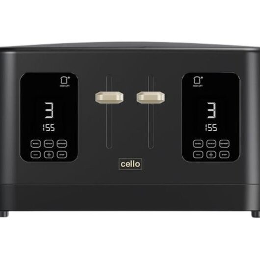 CELLO TR186-BK 4-Slice Toaster - Black