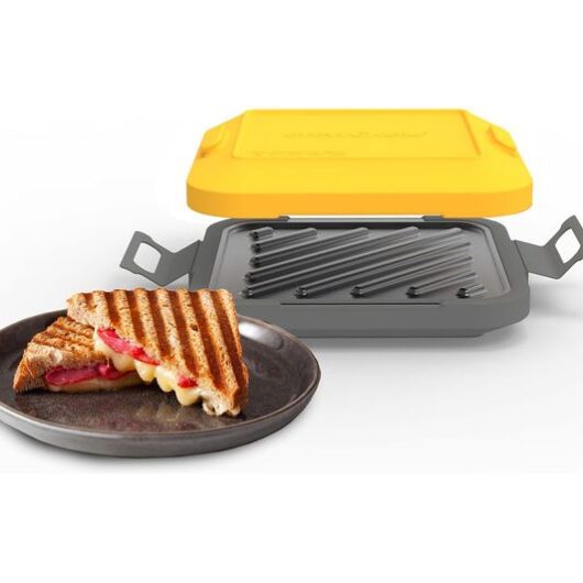 DREW&COLE Clever Micro Toaster Maker - Yellow & Grey