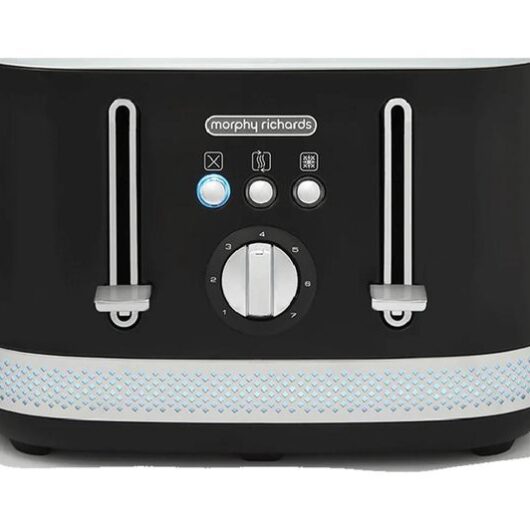 MORPHY RICHARDS Illumination 248020 4-Slice Toaster - Black