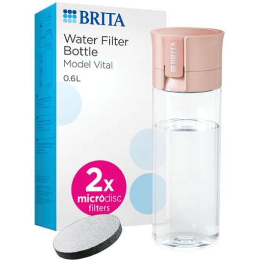 BRITA Model Vital Water Filter Bottle - Apricot