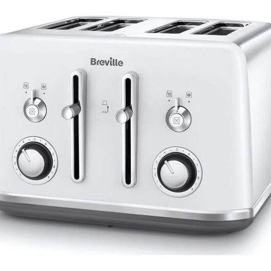 BREVILLE Mostra VTR048 4-Slice Toaster - White & Chrome