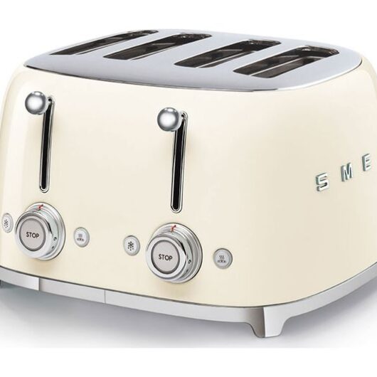 SMEG 50's Retro Style TSF03CRUK 4-Slice Toaster - Cream