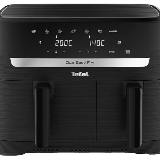 TEFAL Easy Fry Dual Drawer EY901N40 Air Fryer - Black