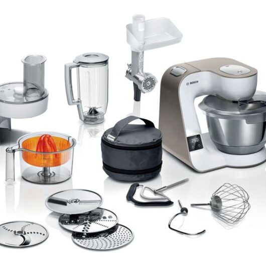 BOSCH Creationline 8 in 1 Stand Mixer MUM5XW40G - Champagne