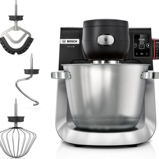 BOSCH Series 6 MUMS6ZM00G Stand Mixer - Black & Silver