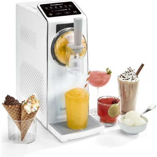 CUISINART ICE201U Frost Fusion 6-in-1 Soft Serve & Slushie Maker - White & Grey
