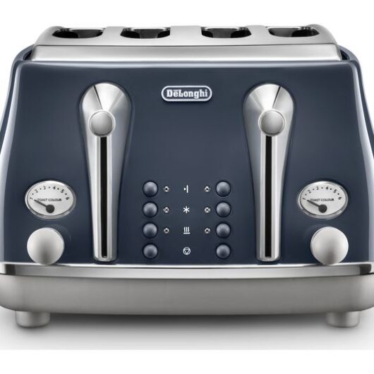 DELONGHI Icona Capitals CTOC4003.BL 4-Slice Toaster - Blue