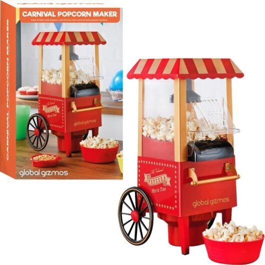 GLOBAL GIZMOS 50300 Popcorn Maker - Red