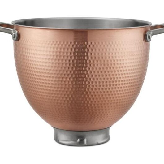 KITCHENAID 5KSM5SSBCB 4.7 Litre Copper Mixing Bowl - Brown & Silver