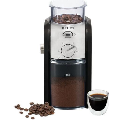 KRUPS Expert Burr GVX23140 Electric Coffee Grinder - Black & Stainless Steel