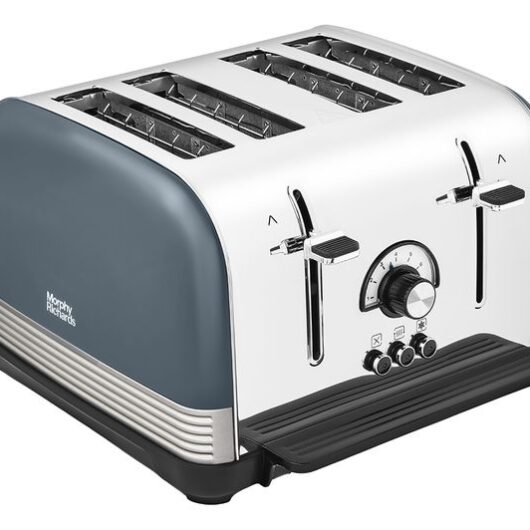 MORPHY RICHARDS Venture Retro 240335 4-Slice Toaster - Basalt
