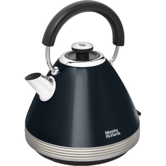MORPHY RICHARDS Venture Retro Pyramid 100334 Traditional Kettle - Onyx