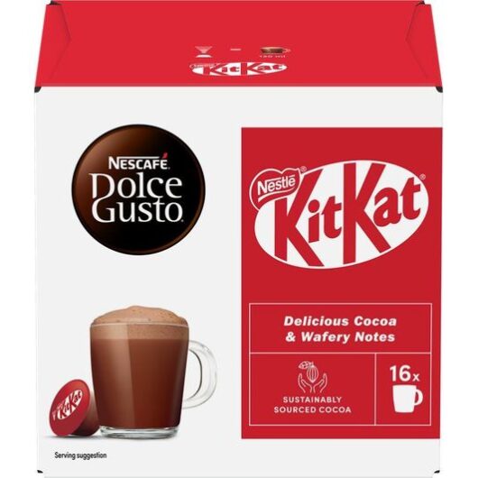 NESCAFE Dolce Gusto Kit Kat Hot Chocolate Pods - Pack of 16