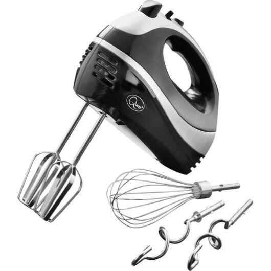 QUEST 35810 Hand Mixer - Black & Silver