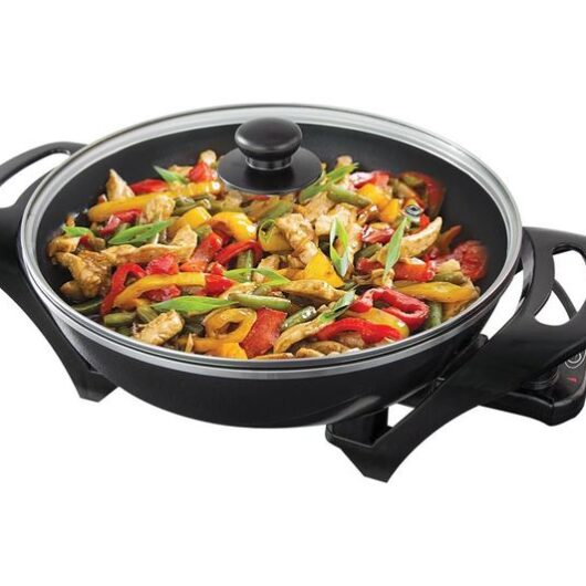 QUEST 35870 Electric Wok & Multicooker - Black