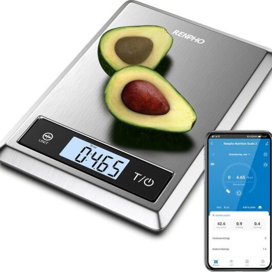 RENPHO Calibra 1 Smart Nutrition Scales - Stainless Steel