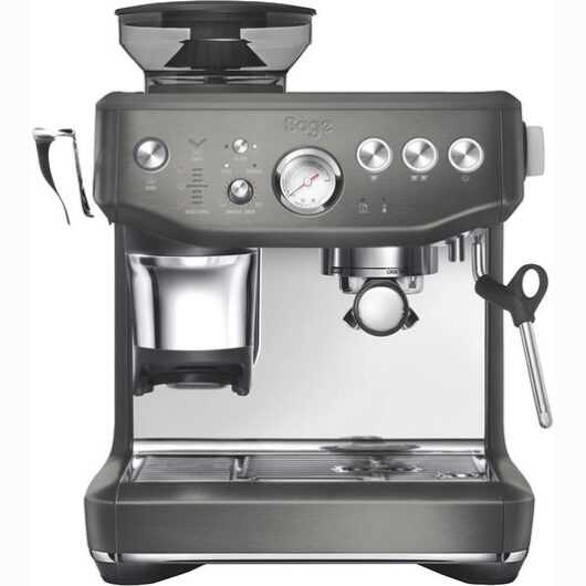 SAGE the Barista Express Impress SES876 Bean to Cup Coffee Machine - Black Stainless Steel