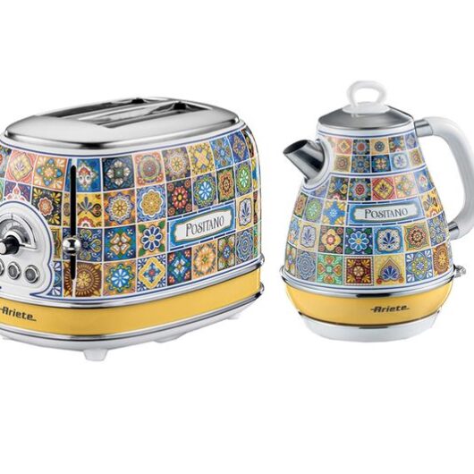 ARIETE Positano ARPK51 2-Slice Toaster & Kettle Bundle - Multicolour