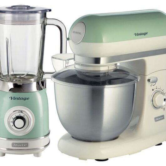 ARIETE Vintage ARPK37 Blender & Stand Mixer Bundle - Green