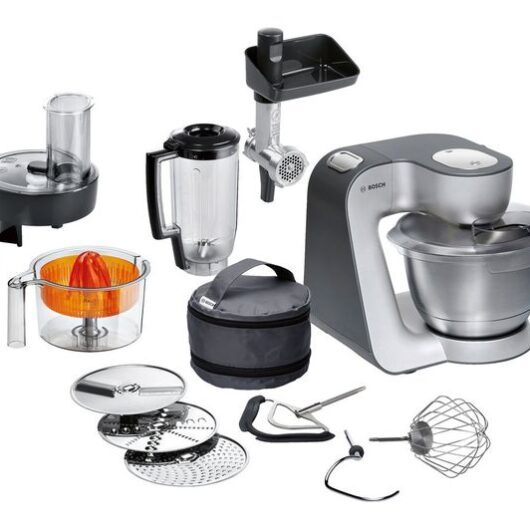 BOSCH CreationLine 7 in 1 Stand Mixer MUM59340GB - Anthracite & Silver