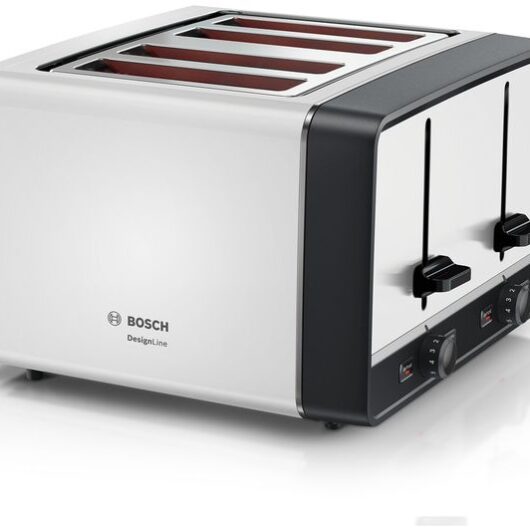 BOSCH DesignLine Ergo TAT5P441GB 4-Slice Toaster - White