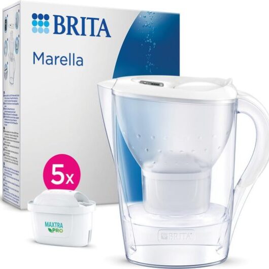 BRITA Marella Water Filter Jug with 5 cartridges