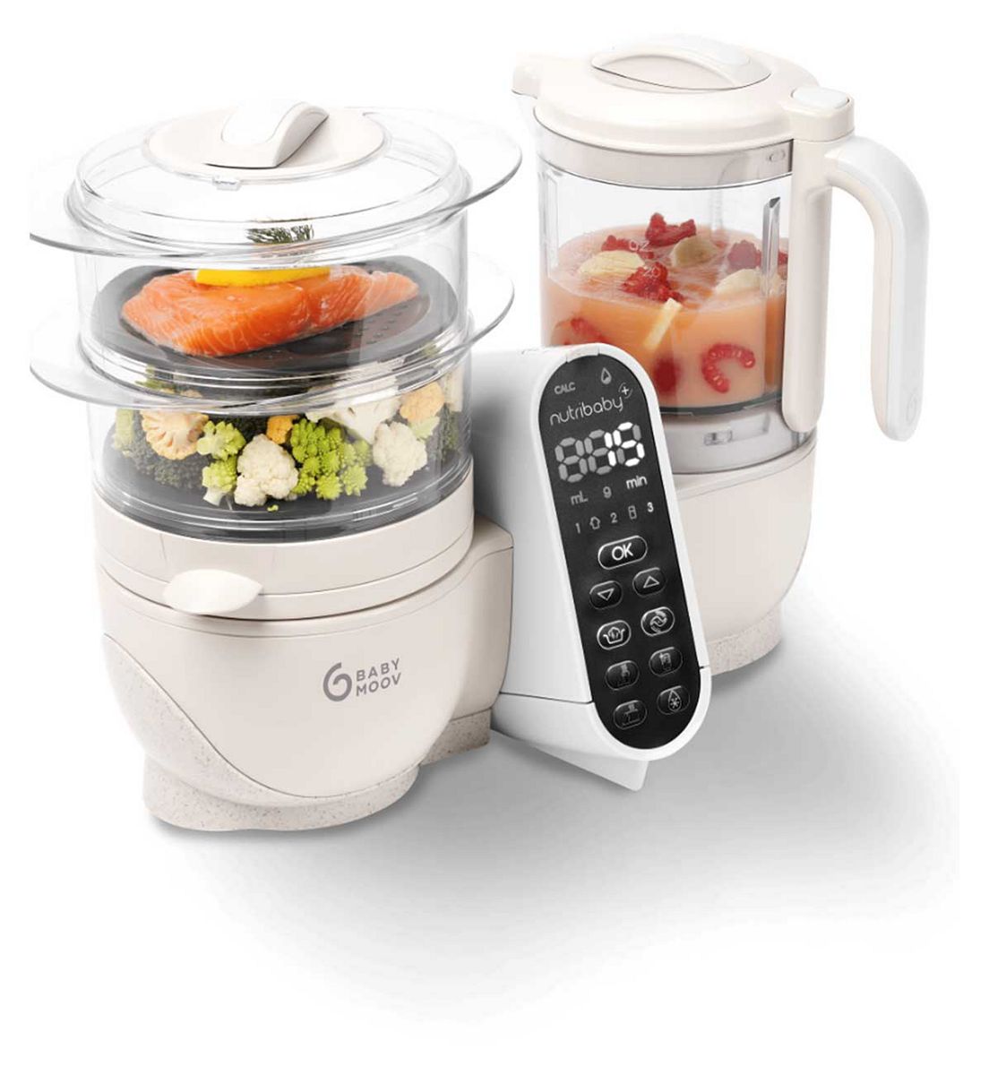 Babymoov Nutribaby+ 5 In 1 Food Maker Prep Machine - Mineral