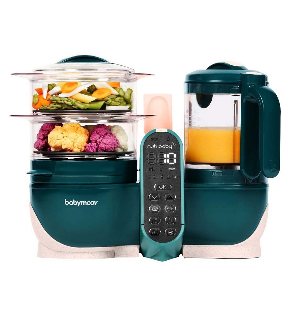 Babymoov Nutribaby Opal Green 6 In 1 Baby Food Maker