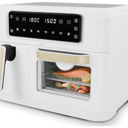 CELLO Dual Zone AF901A-WH Air Fryer - Pebble White