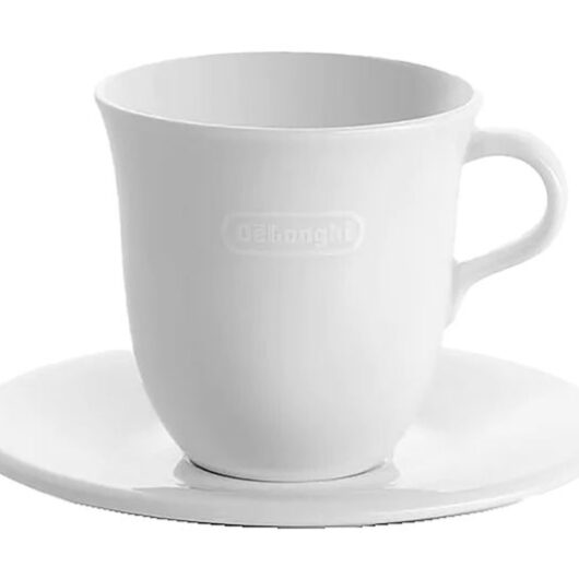 DELONGHI DLSC309 Ceramic Cappuccino Cups - Twin Pack, White