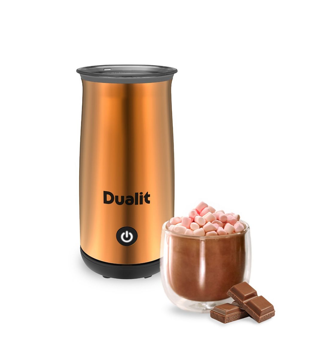 Dualit Milk Frother & Hot Chocolate Maker Copper