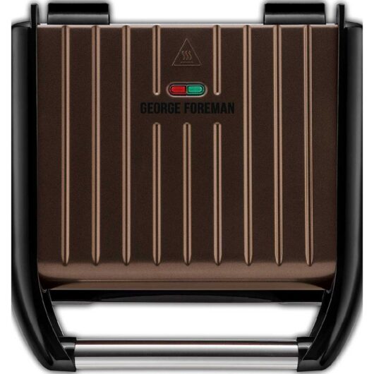 George Foreman Medium Steel Grill, Bronze