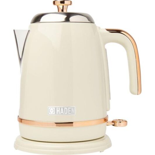 HADEN Salcombe 198778 Jug Kettle - Cream & Copper