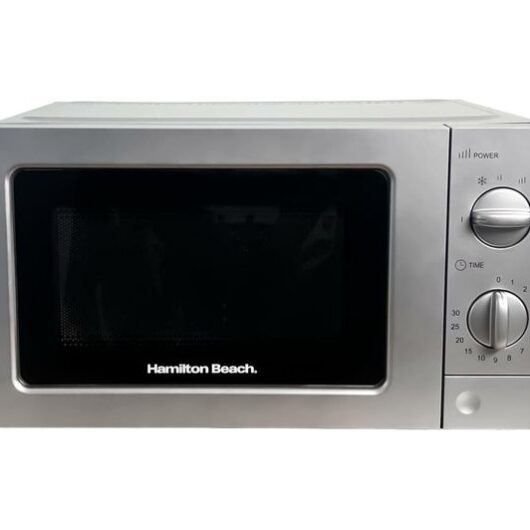 HAMILTON BEACH HB70T20S Compact Solo Microwave - Silver