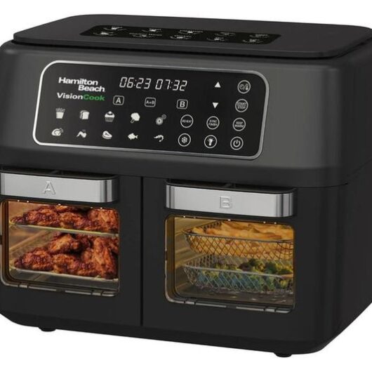 HAMILTON BEACH VisionCook HB2116A Dual Air Fryer - Black
